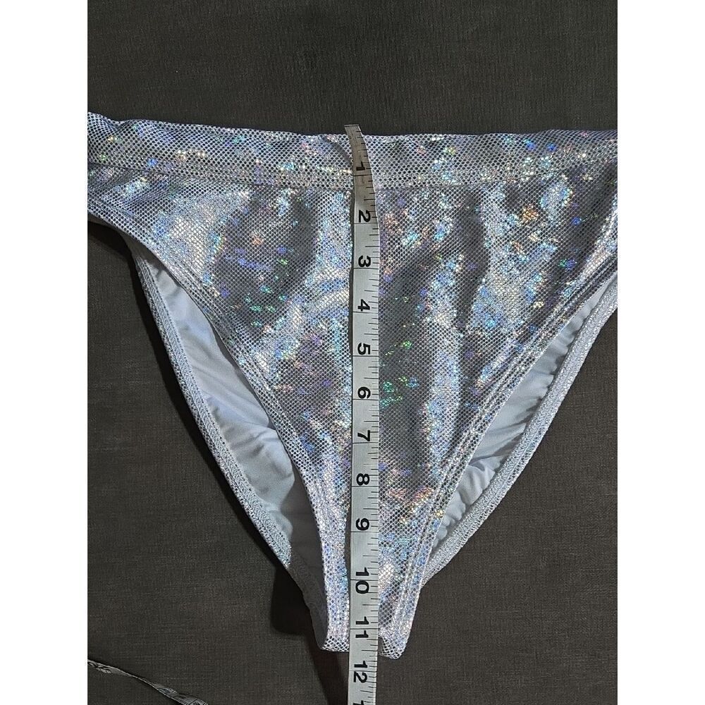 Dippin' Daisy's Holographic Silver Bikini Bottoms - Picture 8 of 12